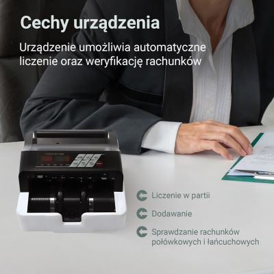 15. Extralink LockStar MG X-300 | Profesjonalna liczarka nominałowa do banknotów | UV, IR