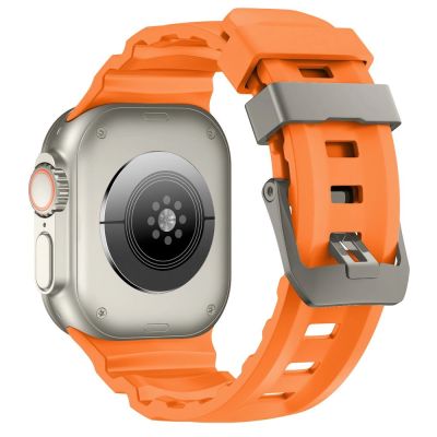 2. Pasek Tech-Protect Motion na Apple Watch 44 / 45 / 46 / 49 mm - pomarańczowy