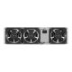 LANBERG PANEL WENTYLACYJNY PIONOWY 3U 19" DO SZAF RACK TRZY WENTYLATORY 230V SZARY