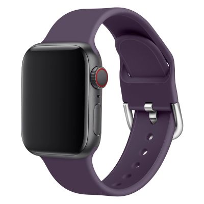 7. Silikonowa opaska Silicone Strap APS do Apple Watch 38 / 40 / 41 mm pasek bransoleta do zegarka - miętowa