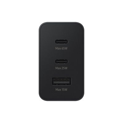 10. Samsung 65W Power Adapter Trio, Black