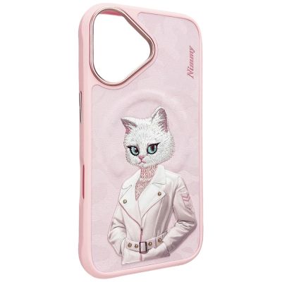 4. Etui Nimmy Magnetic fashion cute pet MagSafe na iPhone 16 - różowe