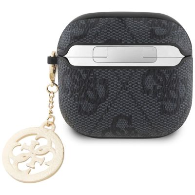 2. Etui Guess 4G Strass Charm na AirPods 4 - czarne