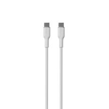 Kabel Puro Soft USB-C - USB-C 60W 1,5m silikonowy- biały