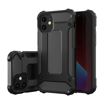 3. Hybrid Armor pancerne hybrydowe etui pokrowiec iPhone 12 Pro Max czarny