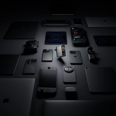 14. Ładowarka sieciowa Cuktech AD1204U 120 W z wyświetlaczem i kablem USB-C - srebrna