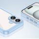 6. Etui Outer Space Case z żelową ramką do iPhone 16 - niebieskie