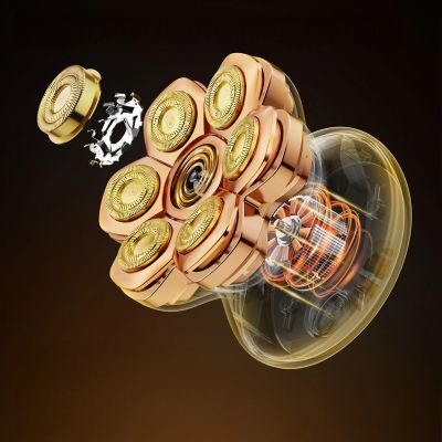 9. Golarka elektryczna MAXGROOM JK-1688 do głowy i zarostu - złota