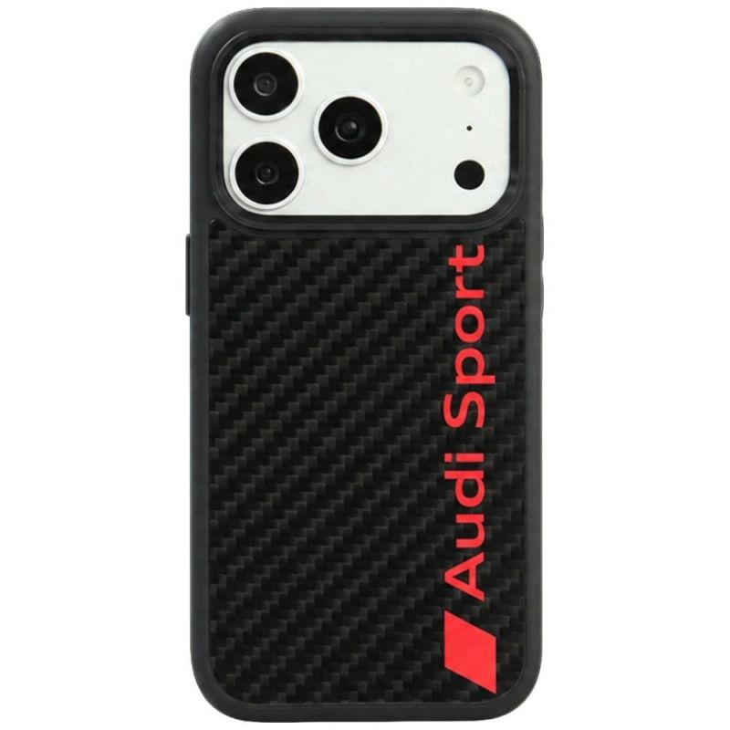 Etui Audi R8 Carbon Fiber MagSafe na iPhone 18 Pro / 17 Pro - czarne