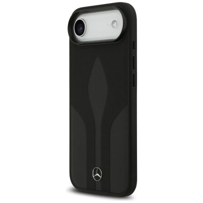 2. Etui Mercedes Leather The Move MagSafe na iPhone 17 Air - czarne