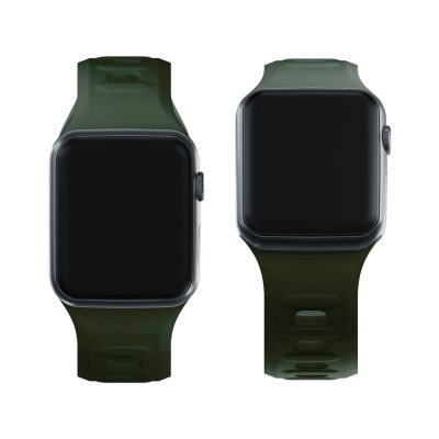 5. Pasek silikonowy 3mk Silicone Watch Strap do Apple Watch 42 / 44 / 45 / 49 mm - zielony