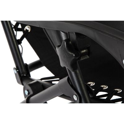 7. LEŻAK OGRODOWY SKŁADANY WIELOFUNKCYJNY Z ZAGŁÓWKIEM  BLISS CZARNY