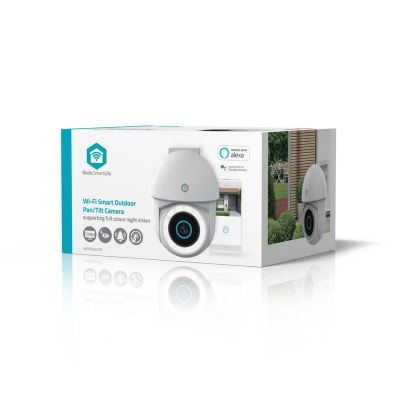 11. Kamera zewnętrzna Nedis Smartlife Wifi, IP65 czujnik ruchu, night vision, biały