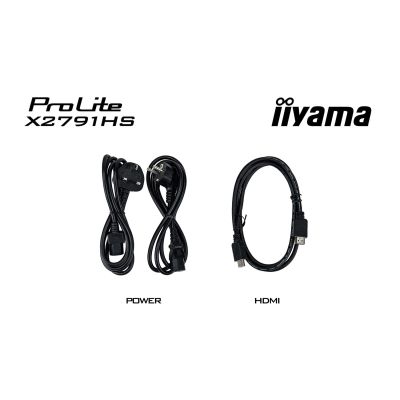 36. iiyama ProLite X2791HS-B1 monitor komputerowy 68,6 cm (27") 1920 x 1080 px Full HD LED Czarny
