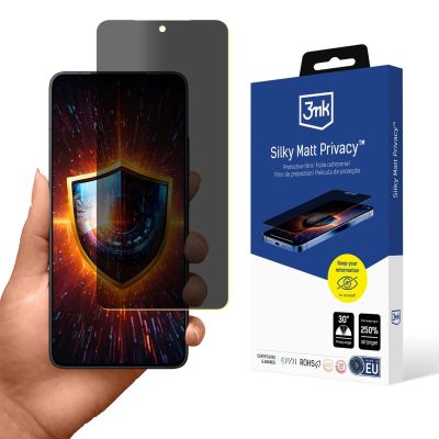 Prywatyzująca folia ochronna 3mk Silky Matt Privacy na Xiaomi Poco F7 Pro / Xiaomi Poco F7 Ultra