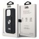 8. Etui Karl Lagerfeld Gripstand Saffiano Karl&Choupette Pins na iPhone 13 Pro / 13 - czarne