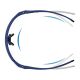 4. Okulary rowerowe Rockbros 10174 UV400 - niebieskie