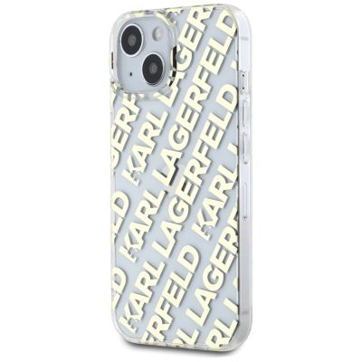 2. Etui Karl Lagerfeld IML Fullover Logo na iPhone 15 / 14 / 13 - złote