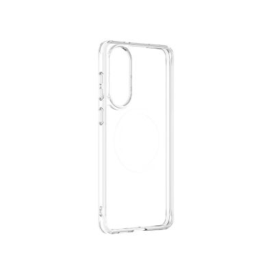 4. Etui silikonowe AMAZINGTHING Minimal Mag Case z pierścieniem magnetycznym do Samsung Galaxy S25 Edge - przezroczyste