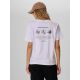 2. T-shirt loose z nadrukiem damski 4F 4FKAW26TTSHF4507-10S