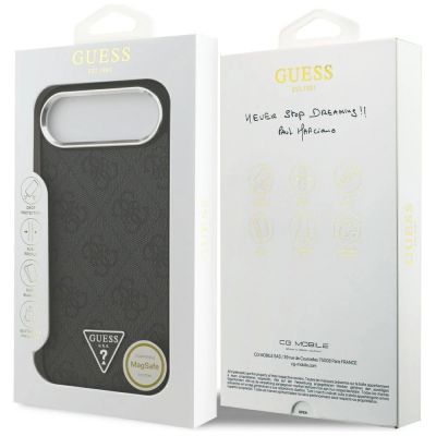8. Etui Guess 4G Triangle Logo MagSafe na iPhone 17 Air - czarne