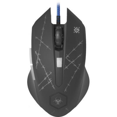 12. DEFENDER MYSZ PRZEWODOWA FORCED GM-020L 800/1800/2400/3200 DPI 6P + PODKŁADKA + GRA 52020