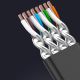 20. Ugreen płaski kabel przewód internetowy sieciowy Ethernet patchcord RJ45 Cat 7 STP LAN 10 Gbps 10 m czarny (NW106 11265)