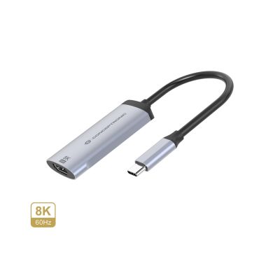 4. Conceptronic ABBY23G zewnętrzna karta graficzna usb 7680 x 4320 px Srebrny