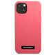 3. Etui Karl Lagerfeld Silicone Plaque na iPhone 13 - fuksjowy