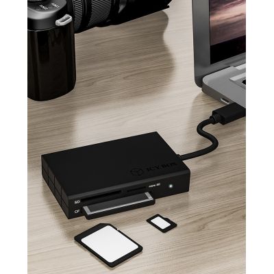 7. ICY BOX IB-CR401-C3 czytnik kart USB 3.2 Gen 1 (3.1 Gen 1) Type-C Czarny