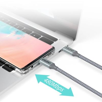 9. Kabel Choetech XCC-1002-GY USB-C - USB-C PD QC 100W 5A 480Mb/s 1,8m - szary
