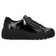 7. Buty na koturnie czarne Rieker W N2501-00