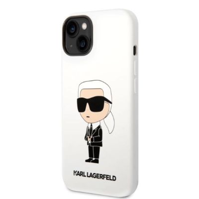 2. Etui Karl Lagerfeld Silicone Ikonik na iPhone 14 Plus - białe