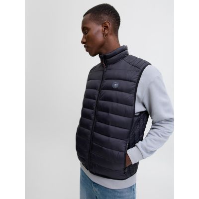 6. Jack&Jones męska kamizelka bezrękawnik JJEBRADLEY LIGHT BODYWARMER COLLAR NOO 12280973 BLACK