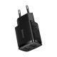 7. Baseus Compact ładowarka sieciowa 2x USB 10.5W czarny (CCXJ010201)