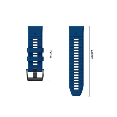 4. Pasek Tech-Protect Iconband Pro na Garmin Fenix 5X / 5X Plus / 6X / 6X Pro / 7X / 8 / 8 Pro / 9 / 9 Pro (47 mm) - granatowo-czarny