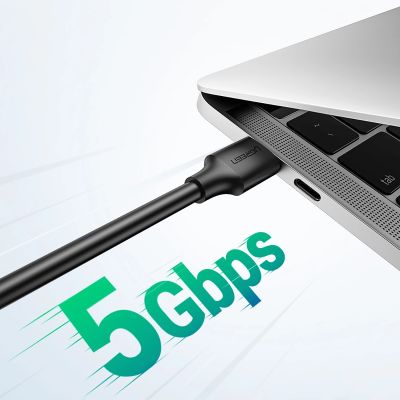 3. Kabel Ugreen US128 90576 USB-A 3.0 / USB-A 3.0 5Gb/s 3m - czarny