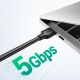 3. Kabel Ugreen US128 90576 USB-A 3.0 / USB-A 3.0 5Gb/s 3m - czarny