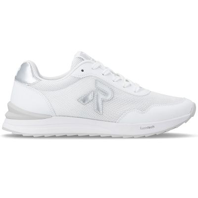 5. Półbuty damskie sportowe siatka  komfortowe miękkie białe Rieker W2404-82