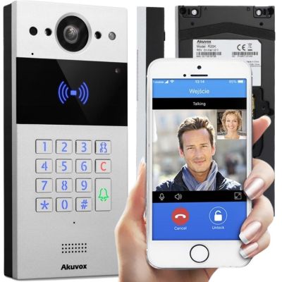 4. Akuvox R20K-2 wideodomofon 2 MP Srebrny
