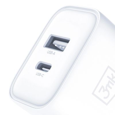 14. Ładowarka sieciowa 3mk DualCharge 20W PD3.0 QC 3.0 PPS USB 1A1C - biała
