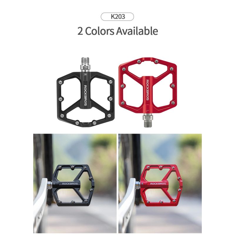 4. Zestaw pedałów rowerowych Rockbros K203-BK - czarny