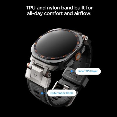 6. Pasek Spigen DuraPro Armor Samsung Galaxy Watch Ultra 47 mm - czarny