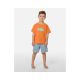 3. Koszulka chłopięca RIP CURL Ride The Wave Logo Tee - Boy pomarańczowa