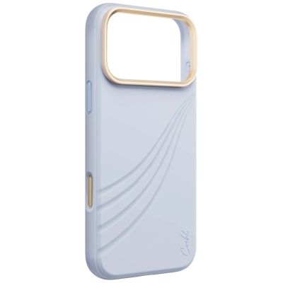 3. Etui UNIQ Coehl Serina Magnetic Charging na iPhone 18 Pro Max / 17 Pro Max - niebieskie