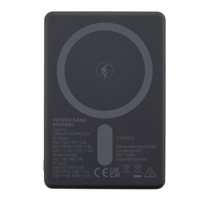 10. Intenso Magnetic Wireless Power Bank 5000 mAh Grey USB-C