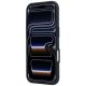 5. Etui Mercedes Leather Semi Wrap Wood Effect MagSafe na iPhone 17 Pro / 18 Pro - niebieskie