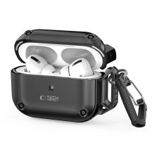 Etui Tech-Protect Rough Hook z karabińczykiem na Apple AirPods Pro 1 / 2 - czarny
