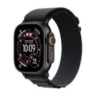 Apple Watch Ultra 3 GPS + Cellular 49mm Black Titanium Case with Black Alpine Loop - Medium