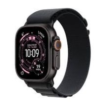 Apple Watch Ultra 3 GPS + Cellular 49mm Black Titanium Case with Black Alpine Loop - Medium
